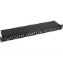 InLine Patch Panel 19 colių Cat.5e 24 prievadų 1U juoda RAL9005