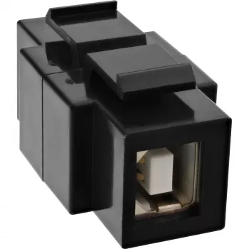 InLine USB 2.0 Snap-In modulis, USB 2.0 A lizdas / A lizdas, baltas korpusas