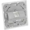 InLine rėmelio rinkinys 1x RJ45 Bu/LSA įdėklui, Keystone SNAP-In, baltas RAL9010