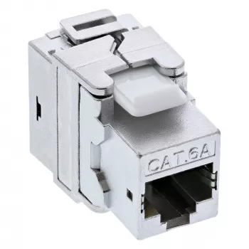InLine Premium RJ45 Keystone Jack Snap-In modulis Cat.6a su dulkių dangteliu