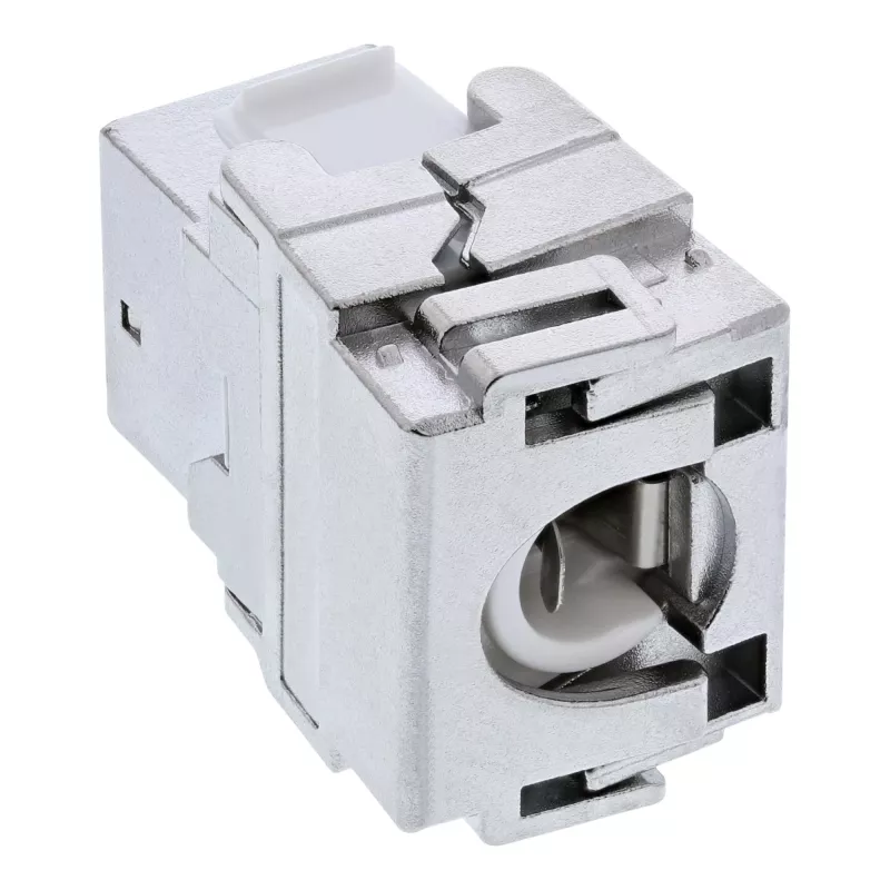 InLine Premium RJ45 Keystone Jack Snap-In modulis Cat.6a su dulkių dangteliu