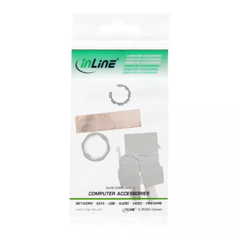 InLine 76202F RJ45 Keystone Jack Snap-In modulis Cat.6a