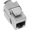 InLine RJ45 Keystone Jack Snap-In modulis Cat.8.1 plokščias metalinis 1 vnt.