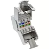 InLine RJ45 Keystone Jack Snap-In modulis Cat.8.1 plokščias metalinis 1 vnt.