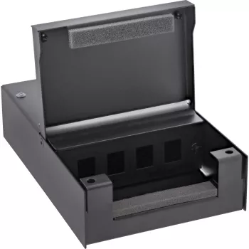 InLine paviršinio montavimo dėžutė keystone 4x RJ45 juoda 76202X