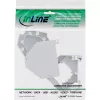 InLine Keystone laikiklis SNAP-In 1 prievado, skirtas DIN bėgiui