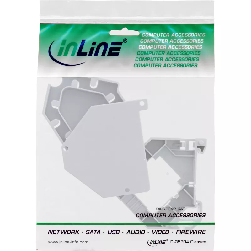 InLine Keystone laikiklis SNAP-In 1 prievado, skirtas DIN bėgiui
