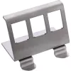 InLine 76203E metalinis Keystone užspaudžiamas laikiklis DIN bėgiui, 3 prievadai