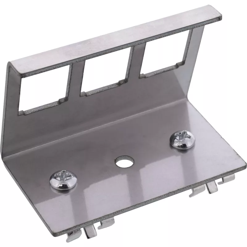 InLine 76203E metalinis Keystone užspaudžiamas laikiklis DIN bėgiui, 3 prievadai