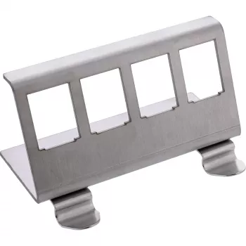 InLine 76203F metalinis Keystone laikiklis DIN bėgiui, 4 prievadai