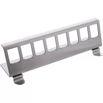 InLine 76203H metalinis Keystone užspaudžiamas laikiklis DIN bėgiui, 8 prievadų