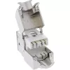 InLine Keystone RJ45 lizdas, ekranuotas, Cat.6A, pilkas, 8 vnt.
