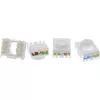 InLine Keystone RJ45 lizdas, ekranuotas, Cat.6A, pilkas, 8 vnt.