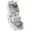 InLine Keystone RJ45 lizdas, ekranuotas, Cat.6A, baltas 8 vnt. pakuotė