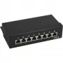 InLine Patch Panel Cat.6 8 prievadų stalinis juodas RAL9005