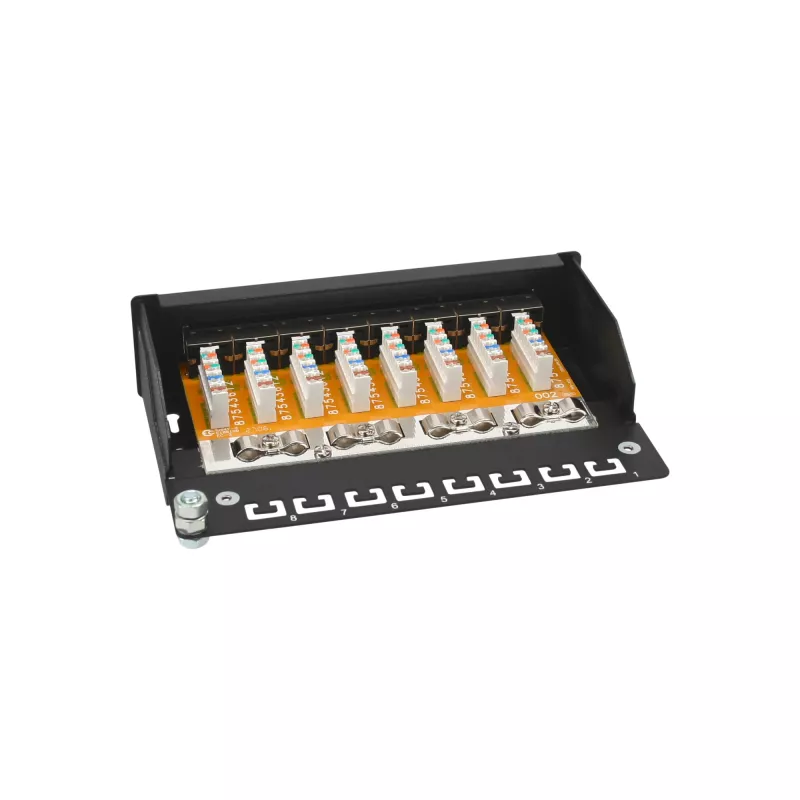 InLine Patch Panel Cat.6 8 prievadų stalinis juodas RAL9005