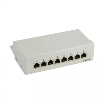 InLine Patch Panel Cat.6 8 prievadų darbastaliui pilkas RAL7035