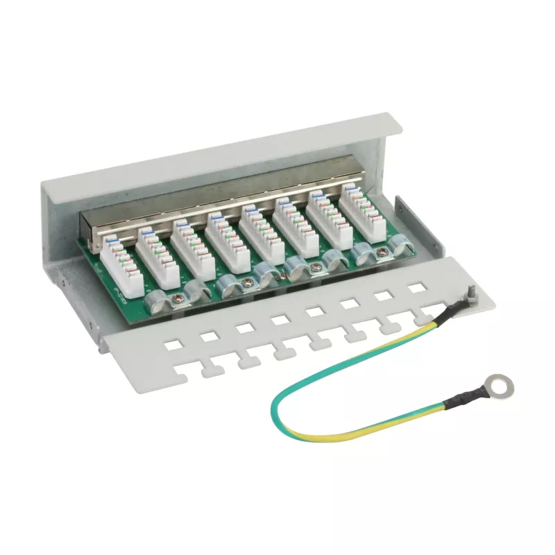 InLine Patch Panel Cat.6 8 prievadų darbastaliui pilkas RAL7035
