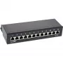 InLine Patch Panel Cat.6 12 prievadų, montuojamas ant sienos / stalo, juodas RAL9005
