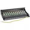 InLine Patch Panel Cat.6 12 prievadų, montuojamas ant sienos / stalo, juodas RAL9005
