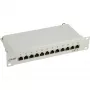 InLine Patch Panel 10 col. Kat.6 12 prievadų 1U šviesiai pilka RAL7035