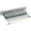 InLine Patch Panel 10 col. Kat.6 12 prievadų 1U šviesiai pilka RAL7035