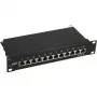 InLine Patch Panel 10 colių Cat.6 12 prievadų 1U juodas RAL9005