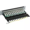 InLine Patch Panel 10 colių Cat.6 12 prievadų 1U juodas RAL9005