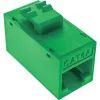 InLine Keystone RJ45 lizdas, neekranuotas, Cat.6A, pakuotėje 8 vnt., žalia
