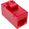 InLine Keystone RJ45 lizdas, neekranuotas, Cat.6A, pakuotė po 8, raudoni