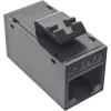 InLine Keystone RJ45 lizdas/kištukas, neekranuotas, Cat.6A, 8 vnt. pakuotė, juoda