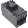 InLine Keystone RJ45 lizdas/kištukas, neekranuotas, Cat.6A, 8 vnt. pakuotė, juoda