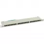 InLine Patch Panel Cat.6 24 prievadų 19 colių 0,5U šviesiai pilkas RAL7035