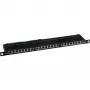 Patch Panel InLine Cat.6 76224B 24 prievadai 19 colių 0,5U juodas RAL9005