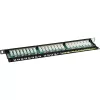 Patch Panel InLine Cat.6 76224B 24 prievadai 19 colių 0,5U juodas RAL9005