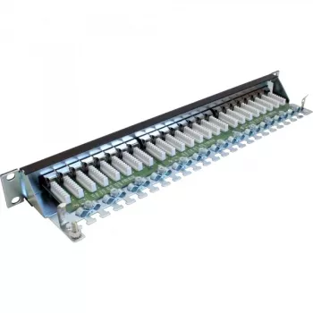 InLine Patch Panel Cat.6 24 port 19 colių 1HE juodas RAL9005