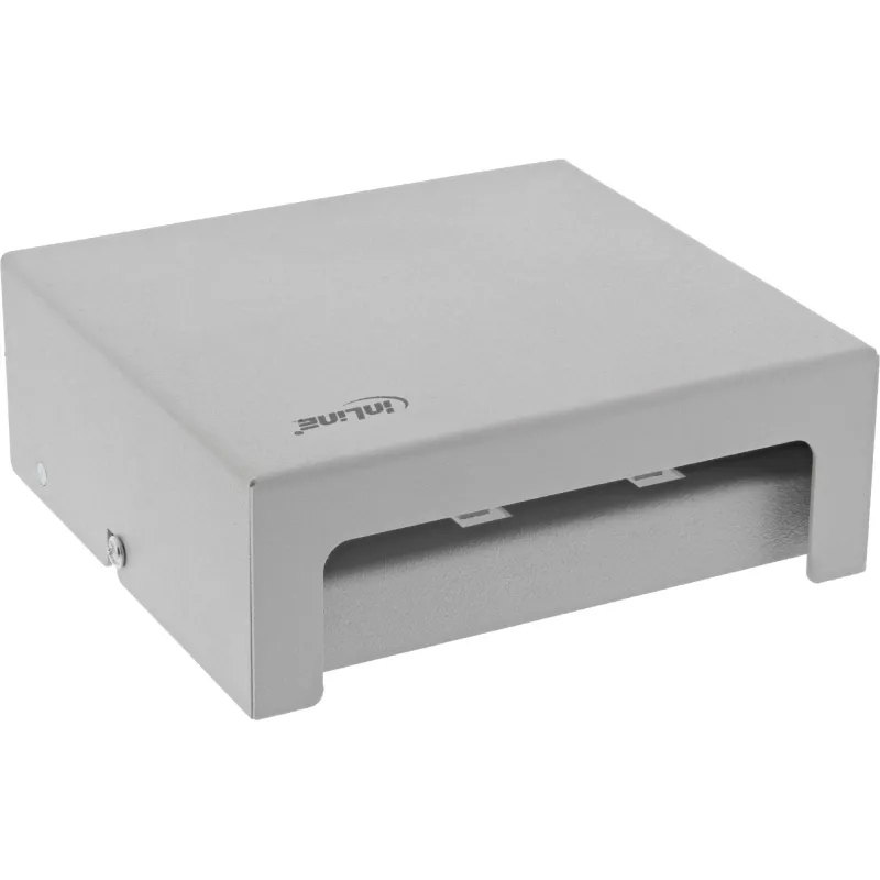 InLine Desktop Consolidation Point Box 6x Keystone RJ45, metalinė, RAL7035