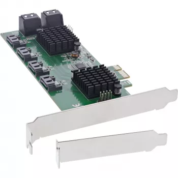 InLine 8x SATA 6Gb/s valdiklio plokštė, PCIe 2.0