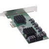 InLine 8x SATA 6Gb/s valdiklio plokštė, PCIe 2.0