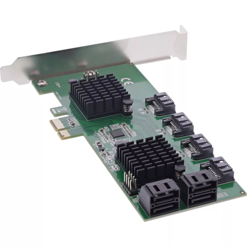 InLine 8x SATA 6Gb/s valdiklio plokštė, PCIe 2.0