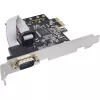 InLine sąsajos plokštė 1 prievadas serijinis 9 kontaktų PCIe, InLine, 76618D