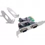 InLine sąsajos plokštė 2x Serial 9 kaiščių PCIe PCI-Express vyriška