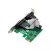 InLine sąsajos plokštė 2x Serial 9 kaiščių PCIe PCI-Express vyriška
