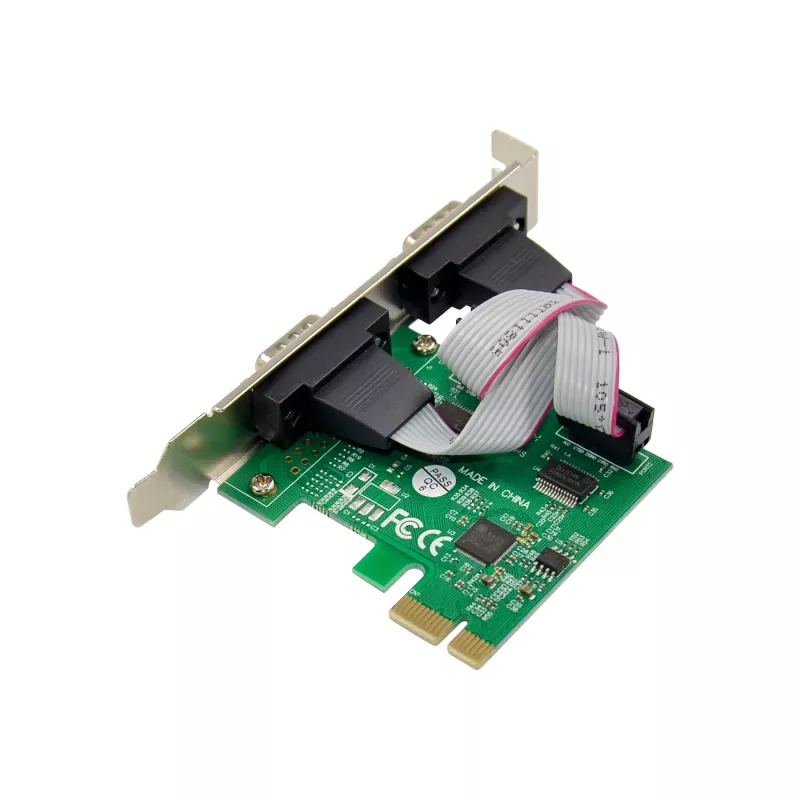 InLine sąsajos plokštė 2x Serial 9 kaiščių PCIe PCI-Express vyriška