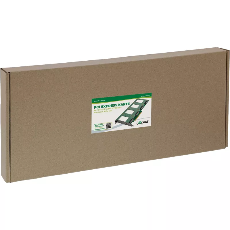 InLine 76660R Vidinė U.2 sąsajos kortelė PCIe Vyriška 4 Gbit/s