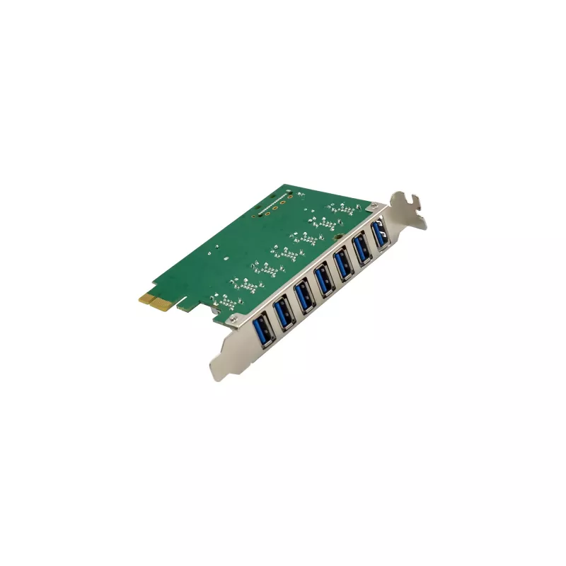 InLine USB-A 3.2 Gen.1 7 prievadų pagrindinis valdiklis PCIe, SATA maitinimas