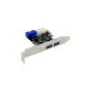 InLine 2+2 prievadų USB 3.2 Gen.1 pagrindinis valdiklis, PCIe, su SATA maitinimu ir žemo profilio kronšteinu