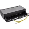 InLine Patch Panel Cat.6A 8 prievadų, stalo / sienos montavimui, juoda RAL9005