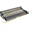 InLine Patch Panel Cat.6A stalinis / sieninis 12 prievadų juodas