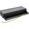 InLine Patch Panel Cat.6A stalinis / sieninis 12 prievadų juodas